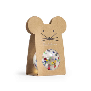 Мяч-попрыгунчик Ratatam "Mouse", разноцветные звезды, 4 см